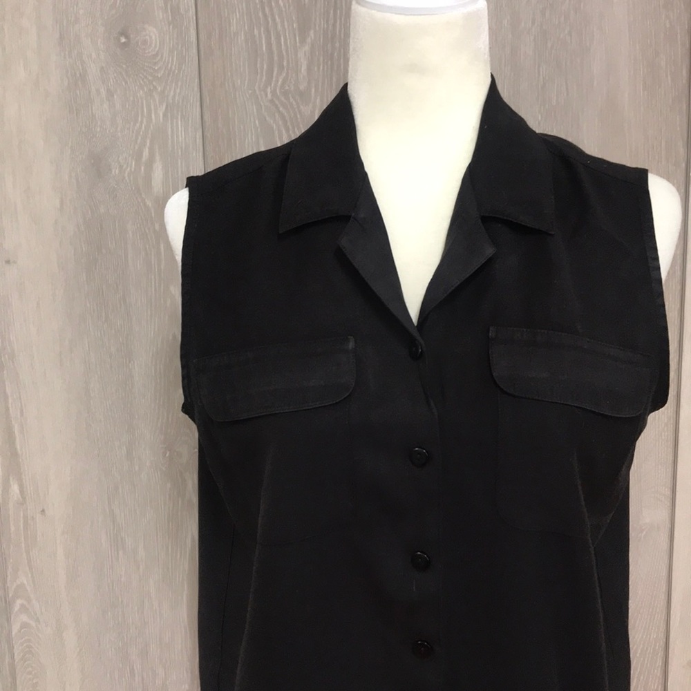 Vintage Button Down Tank! Medium